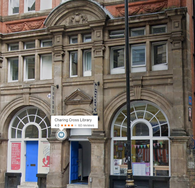 Charing Cross Library, 4-6 Charing Cross Rd, London WC2H 0HF