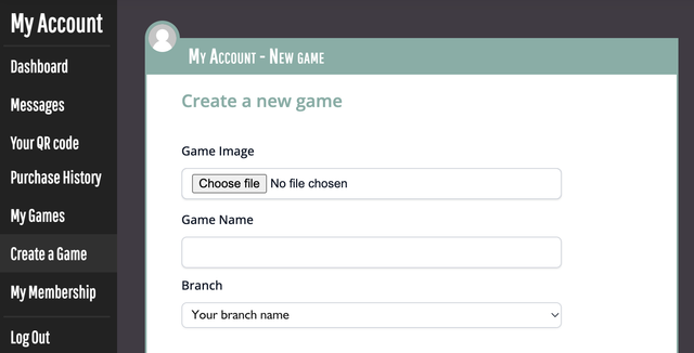 Create a new game 1